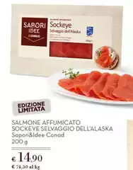 Sapori - Salmone Affumicato Sockeye Selvaggio Dell'Alaska Sapori - Salmone Affumicato Sockeye Selvaggio Dell'Alaska