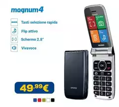 Brondi - MAGNUM 4 7,11 Cm (2.8") Bianco Telefono Cellulare Basico Brondi - MAGNUM 4 7,11 Cm (2.8") Bianco Telefono Cellulare Basico
