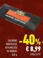 Kv nordic - Salmone Norvegese Affumicato Kv nordic - Salmone Norvegese Affumicato