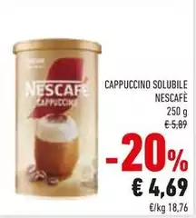 Nescafé - Cappuccino Solubile Nescafé - Cappuccino Solubile