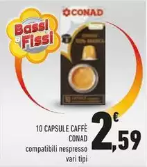 Bassi - 10 Capsule Caffè Bassi - 10 Capsule Caffè