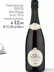 Franciacorta - DOCG Alto Borgo Brut Franciacorta - DOCG Alto Borgo Brut