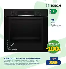 Bosch - Forno Elettrico Da Incasso HQA3324EB3 Bosch - Forno Elettrico Da Incasso HQA3324EB3