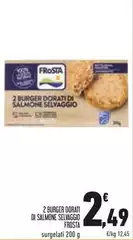 Frosta - 2 Burger Dorati Di Salmone Selvaggio Frosta - 2 Burger Dorati Di Salmone Selvaggio