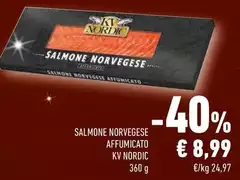 Kv nordic - Salmone Norvegese Affumicato Kv nordic - Salmone Norvegese Affumicato