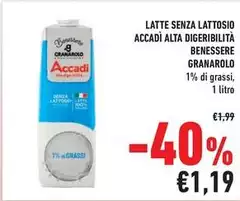 Granarolo - Latte Senza Lattosio Accadi Alta Digeribilità Benessere Granarolo - Latte Senza Lattosio Accadi Alta Digeribilità Benessere