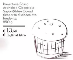 Basso - Panettone Arancia E Cioccolato Sapori&Idee Basso - Panettone Arancia E Cioccolato Sapori&Idee