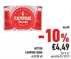 Campari - Bitter Soda Campari - Bitter Soda