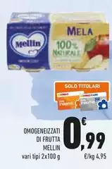 Mellin - Omogeneizzati Di Frutta Mellin - Omogeneizzati Di Frutta