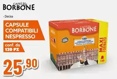 Caffe Borbone - Decisa Capsule Compatibili Nespresso Conf. Da 120 Pz