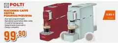 Polti - Macchina Caffè Coffea PCEU0138/PCEU0136 Polti - Macchina Caffè Coffea PCEU0138/PCEU0136