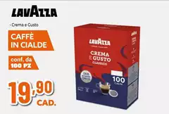 Lavazza - Crema E Gusto Caffe In Cialde Conf. Da 100 Pz Lavazza - Crema E Gusto Caffe In Cialde Conf. Da 100 Pz