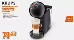 Krups - Macchina Caffe Dolce Gusto Genio S Plus KP3408K Krups - Macchina Caffe Dolce Gusto Genio S Plus KP3408K