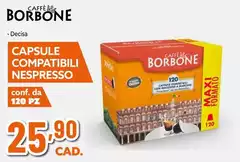 Caffe Borbone - Decisa Capsule Compatibili Nespresso Conf. Da 120 Pz Caffe Borbone - Decisa Capsule Compatibili Nespresso Conf. Da 120 Pz