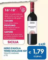 Tenute Varvari - Nero D'Avola Terre Siciliane IGP Tenute Varvari - Nero D'Avola Terre Siciliane IGP