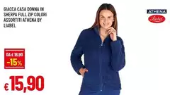 Liabel - Giacca Casa Donna In Sherpa Full Zip Athena Liabel - Giacca Casa Donna In Sherpa Full Zip Athena