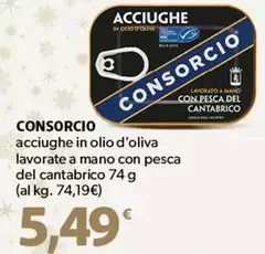 Consorcio - Acciughe In Olio D'oliva Lavorate A Mano Con Pesca Del Cantabrico Consorcio - Acciughe In Olio D'oliva Lavorate A Mano Con Pesca Del Cantabrico