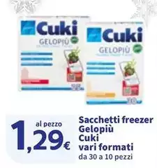 Cuki - Sacchetti Freezer Gelopiù Cuki - Sacchetti Freezer Gelopiù