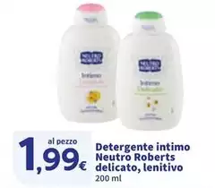 Neutro Roberts - Detergente Intimo Delicato, Lenitivo Neutro Roberts - Detergente Intimo Delicato, Lenitivo