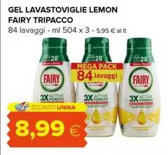 Fairy - Gel Lavastoviglie Lemon Tripacco Fairy - Gel Lavastoviglie Lemon Tripacco