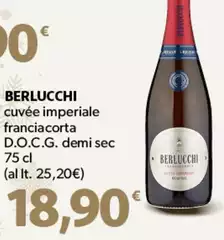 Berlucchi - Cuvée Imperiale Franciacorta D.O.C.G. Demi Sec Berlucchi - Cuvée Imperiale Franciacorta D.O.C.G. Demi Sec