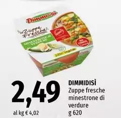 Dimmidisì - Zuppe Fresche Minestrone Di Verdure Dimmidisì - Zuppe Fresche Minestrone Di Verdure