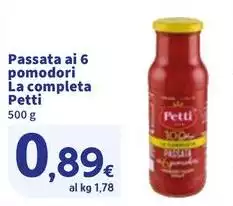 Petti - Passata Ai 6 Pomodori La Completa Petti - Passata Ai 6 Pomodori La Completa