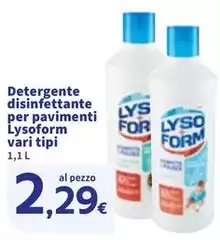 Lysoform - Detergente Disinfettante Per Pavimenti Lysoform - Detergente Disinfettante Per Pavimenti