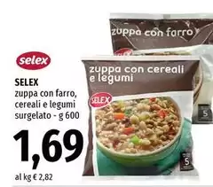 Selex - Zuppa Con Farro, Cereali E Legumi Surgelato Selex - Zuppa Con Farro, Cereali E Legumi Surgelato