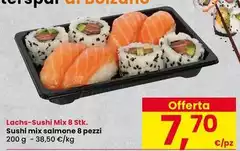 Lachs-Sushi Mix 8 Stk. Sushi Mix Salmone 8 Pezzi Lachs-Sushi Mix 8 Stk. Sushi Mix Salmone 8 Pezzi