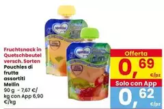 Mellin - Pouches Di Frutta Assortiti Mellin - Pouches Di Frutta Assortiti