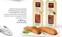 Conad - Tranci Di Salmone Affumicato A Caldo Sapori&Idee Conad - Tranci Di Salmone Affumicato A Caldo Sapori&Idee