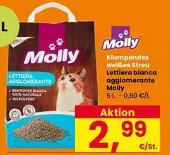 Molly - Lettiera Bianca Agglomerante