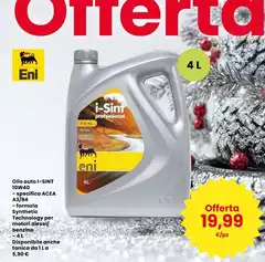 Eni - Olio Auto I-Sint 10W40 Eni - Olio Auto I-Sint 10W40