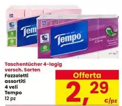 Tempo - Fazzoletti 4 Veli Tempo - Fazzoletti 4 Veli