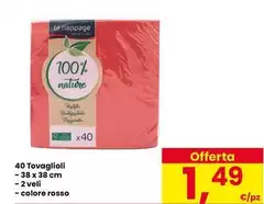 Le nappage - 40 Tovaglioli Le nappage - 40 Tovaglioli