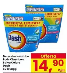 Dash - Detersivo Lavatrice Pods Classico O Salva Colore Dash - Detersivo Lavatrice Pods Classico O Salva Colore