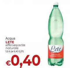 Lete - Acqua Effervescente Naturale Lete - Acqua Effervescente Naturale