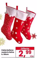 Calza Befana Vuota In Feltro Calza Befana Vuota In Feltro