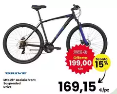 Mtb 29" Acciaio Front Suspended Drive