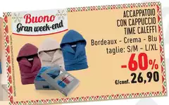 Caleffi - Accappatoio Con Cappuccio Time Caleffi - Accappatoio Con Cappuccio Time