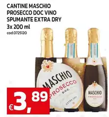Cantine maschio - Prosecco DOC Vino Spumante Extra Dry Cantine maschio - Prosecco DOC Vino Spumante Extra Dry