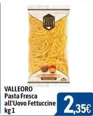 Valleoro - Pasta Fresca All'Uovo Fettuccine Valleoro - Pasta Fresca All'Uovo Fettuccine