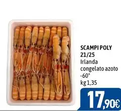 Poly - Scampi 21/25 Irlanda Congelato Azoto Poly - Scampi 21/25 Irlanda Congelato Azoto