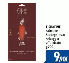 Fish & fine - Salmone Sockeye Rosso Selvaggio Affumicato Fish & fine - Salmone Sockeye Rosso Selvaggio Affumicato