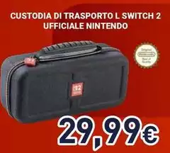 Nintendo - Custodia Di Trasporto L Switch 2 Ufficiale Nintendo - Custodia Di Trasporto L Switch 2 Ufficiale