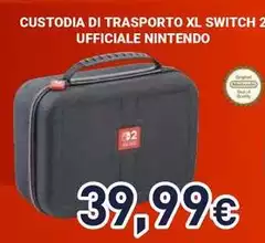 Nintendo - Custodia Di Trasporto Xl Switch 2 Ufficiale Nintendo - Custodia Di Trasporto Xl Switch 2 Ufficiale