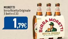 Moretti - Birra Ricetta Originale