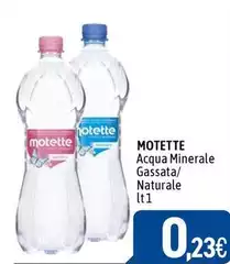 Motette - Acqua Minerale Gassata/ Naturale Motette - Acqua Minerale Gassata/ Naturale