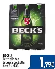 Becks - Birra Pilsner Tedasca Bottiglia Becks - Birra Pilsner Tedasca Bottiglia